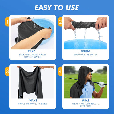 Toalla Refrescante Con Capucha Para Enfriamiento Instantaneo