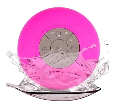 Parlante Alta Voz Recargable Ducha Bluetooth Resiste Agua Color Fucsia