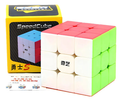 Pack X2 Rubik 2x2-3x3 Qiyi Stickerless Speed Cube