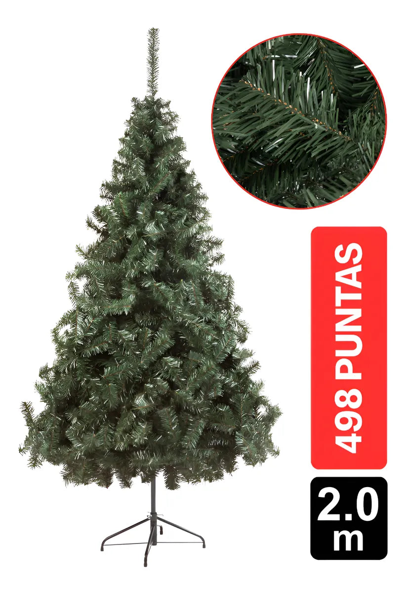 Árbol De Navidad Pino Andino 2.00m Verde 498 Ramas Gio Home