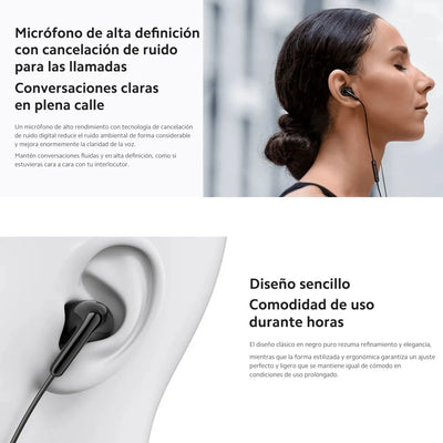 Xiaomi Auriculares Conexión Tipo C / Control Integrado, Wht Blanco
