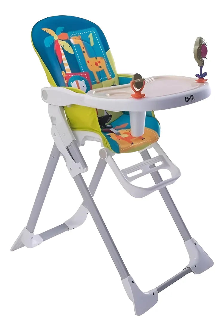 Silla Comedor Bebé Portátil 2 En 1 Con Juguetes Color Fucsia Coneja