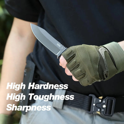 Khu Cuchillo De Hoja Fija Tactico, Cuchillo De Caza Superviv