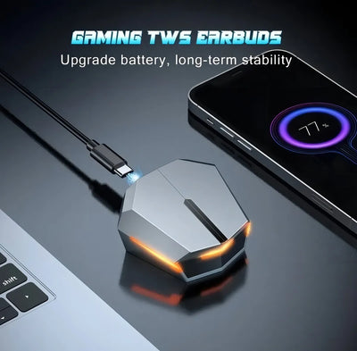 Audífonos Tws In-ear Gamer Inalámbricos Onikuma T32 Amarillo