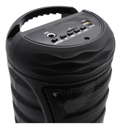 Parlante Recargable 12w Rms Con Bluetooth, Usb Y Sd Color Negro