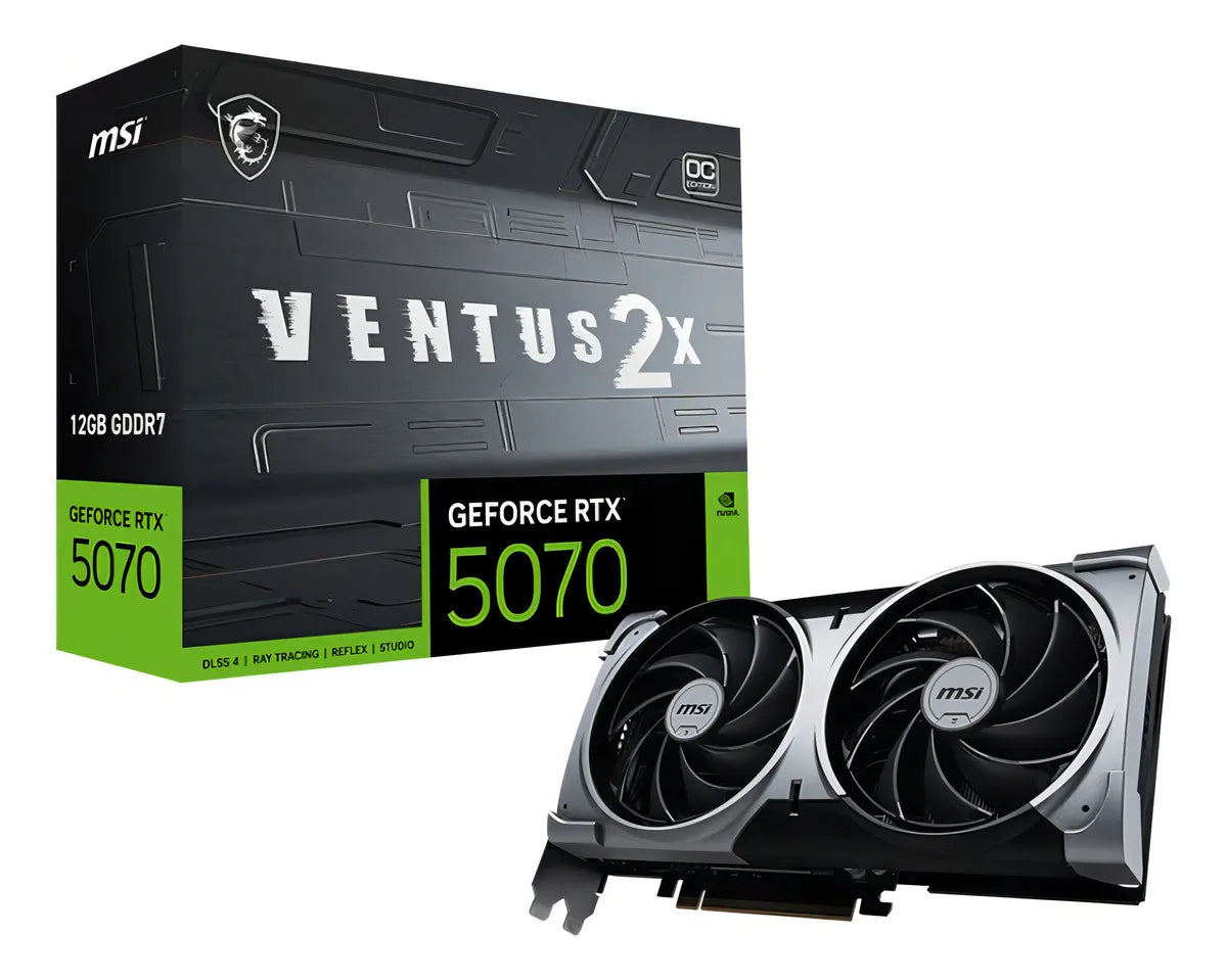 Placa De Video Nvidia Geforce Rtx 5070 12gb Msi Ventus 2x Oc