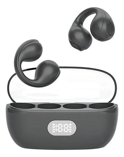 Audífonos Bluethooth Conducción Ósea Recargable Manos Libres Color Negro