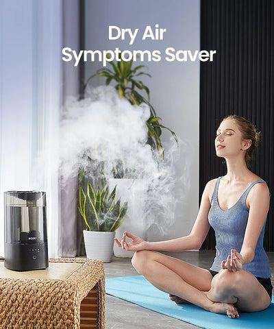 Humidificador Ultrasónico Silencioso Niebla Fría Bebes - Negro