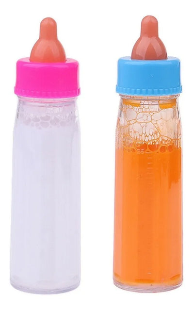 Juguete Biberon Magico 2 En 1 Leche Desaparece Bibi Muñeca C 2 En 1 (rosa Y Azul)