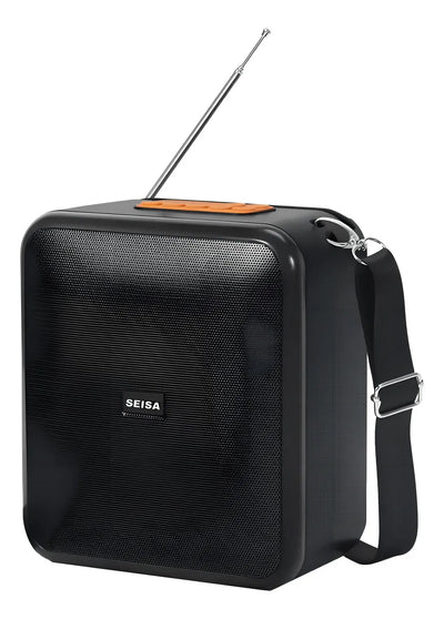 Parlante Radio Bluetooth Portatil Microfono Micro Sd Fm Color Gris
