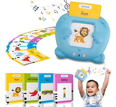 Lector Tarjetas Interactivas Inglés, Español Didáctico Rosa/azul