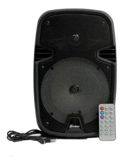 Parlante Korbix Kx 802 portátil con bluetooth negra