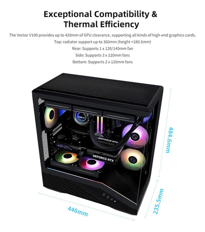 Gabinete Lian Li V100: Estilo Y Rendimiento Superior