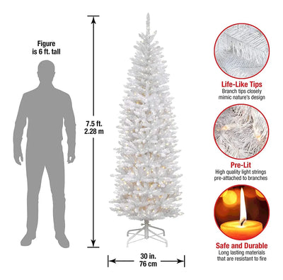 Árbol De Navidad Artificial Preiluminado 7.5 Pies