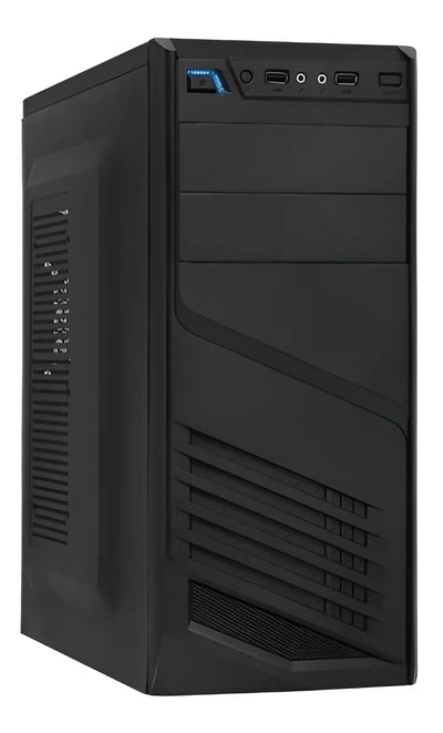 Chasis Mini Atx Xtech Xtq200 Con Fuente Genérica 600w Color Negro