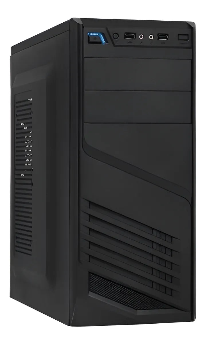 Chasis Mini Atx Xtech Xtq200 Con Fuente Genérica 600w Color Negro