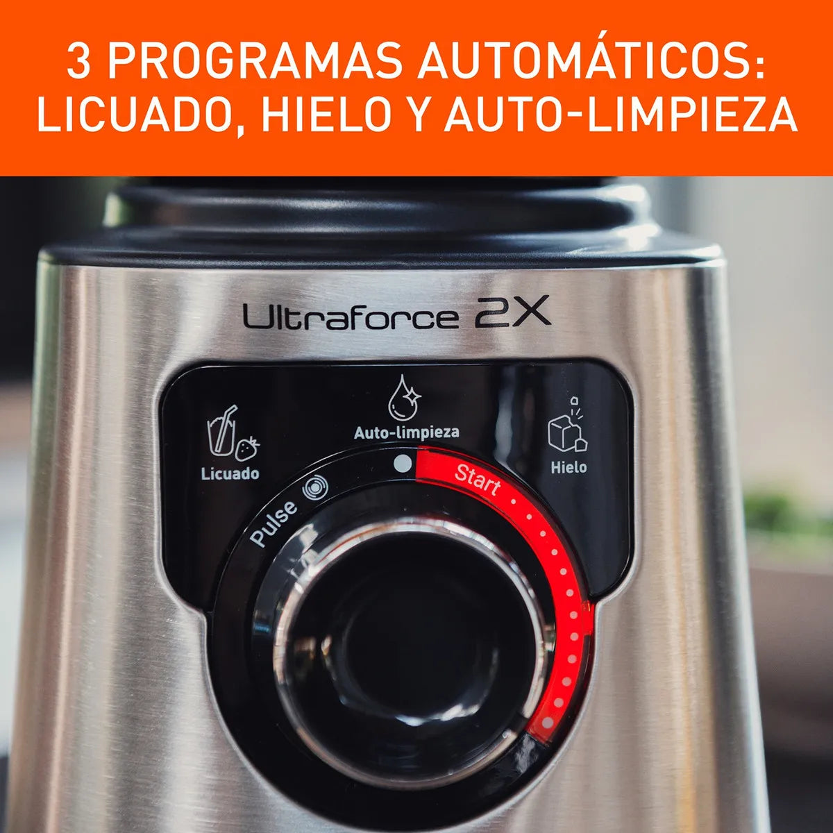 Licuadora Profesional Imusa Ultraforce 2x 1100w Acero +2 Acc Color Plateado