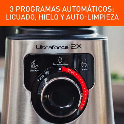 Licuadora Profesional Imusa Ultraforce 2x 1100w Acero +2 Acc Color Plateado
