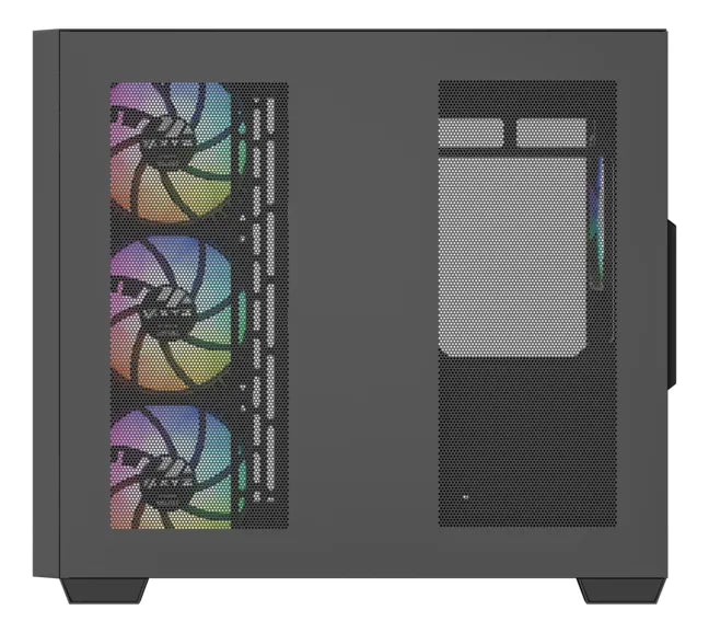Chasis Gamer Xyz Qubex Black | Argb | Atx | 4 Fans | Type C Negro