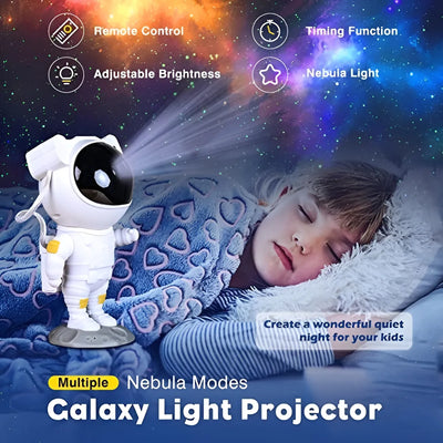 Proyector Lámpara Luz Led Galaxia Astronauta Ho442 Color De La Estructura Blanco