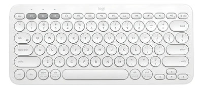 Logitech K380 Teclado Bluetooth Multi-dispositivo - Blanco Color del teclado Off-white Idioma Español