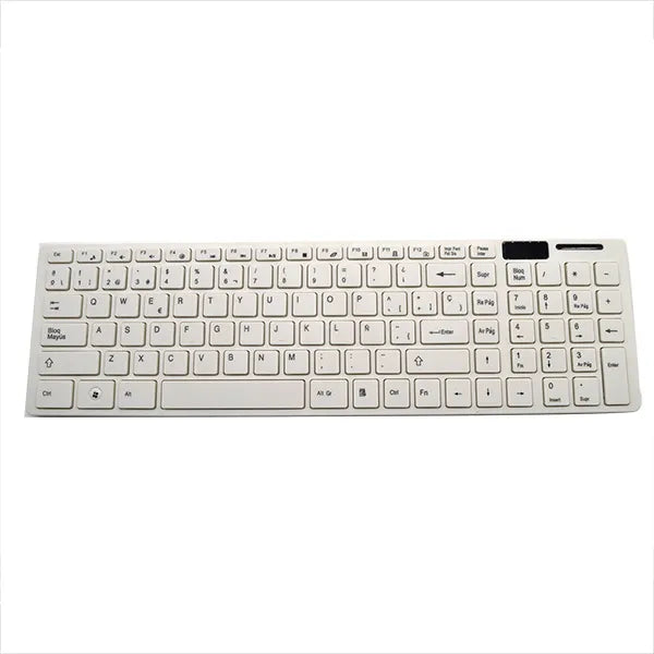 Combo Teclado Y Mouse Optico Inalámbrico Pc Mymobile K-06 Color Del Teclado Blanco