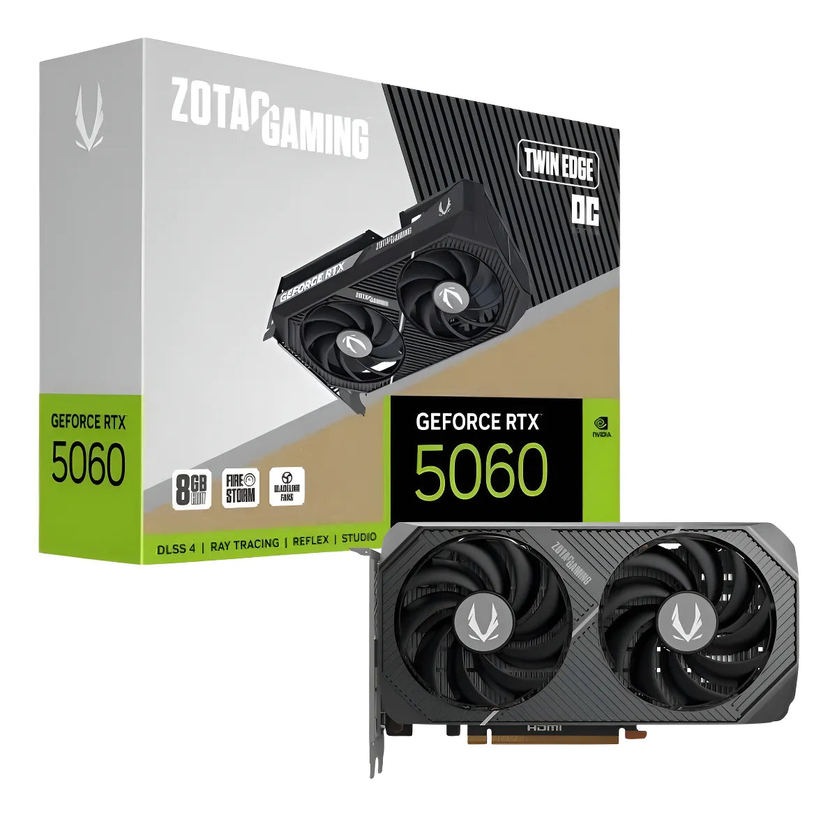 Tarjeta De Vídeo Zotac Gaming Rtx 5060 8gb Gddr7 Oc