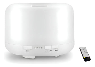 Difusor De Aromas Control Remoto Humidificador 500 Ml - Blanco