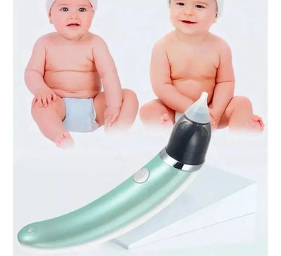 Aspirador Nasal Para Bebes, Saca Mocos, Extractor Eléctrico Verde/blanco