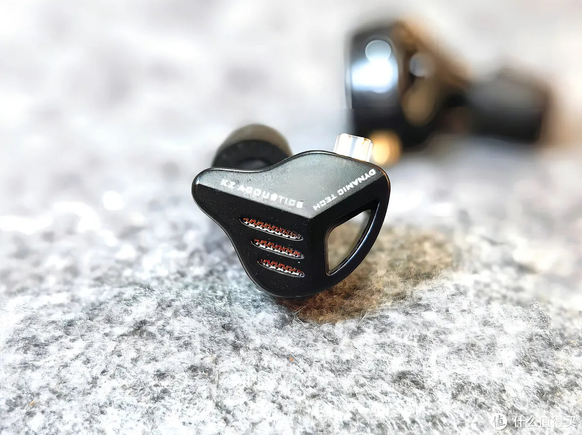 Auriculares HiFi Kz Zvx con micrófono, color negro, color claro, negro