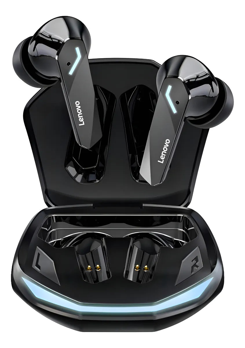 Auriculares Bluetooth Lenovo Gm2 Pro Gamer de baja latencia para deportes electrónicos 5.3, color negro, color claro, azul