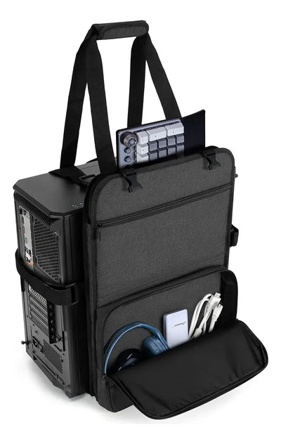 Trunab Pc Tower Correa De Transporte Con Asa, Estuche De Tra Black-2