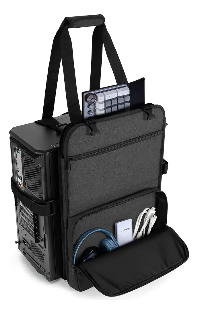 Trunab Pc Tower Correa De Transporte Con Asa, Estuche De Tra Black-2
