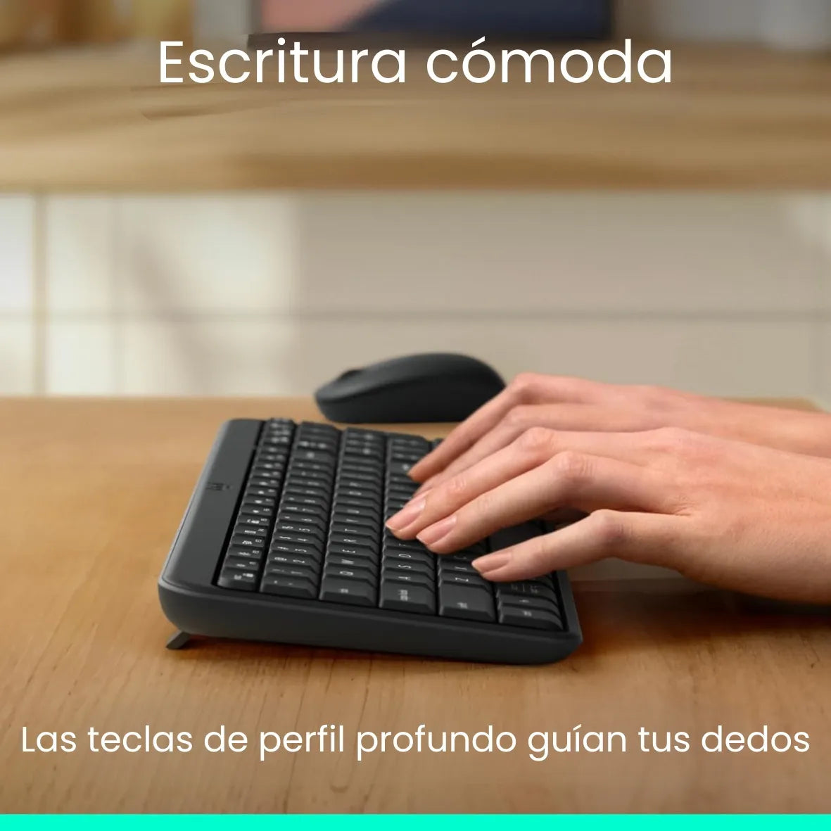 Combo Bluetooth Logitech Mk250, Teclado Y Mouse Compactos Mouse Negro Teclado Negro