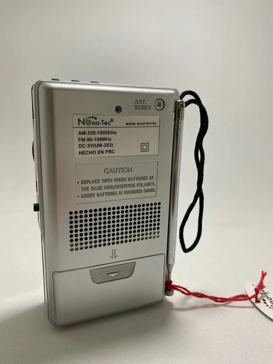 Radio Portátil Nanotec Am/fm/sw Recargable Bluetooth