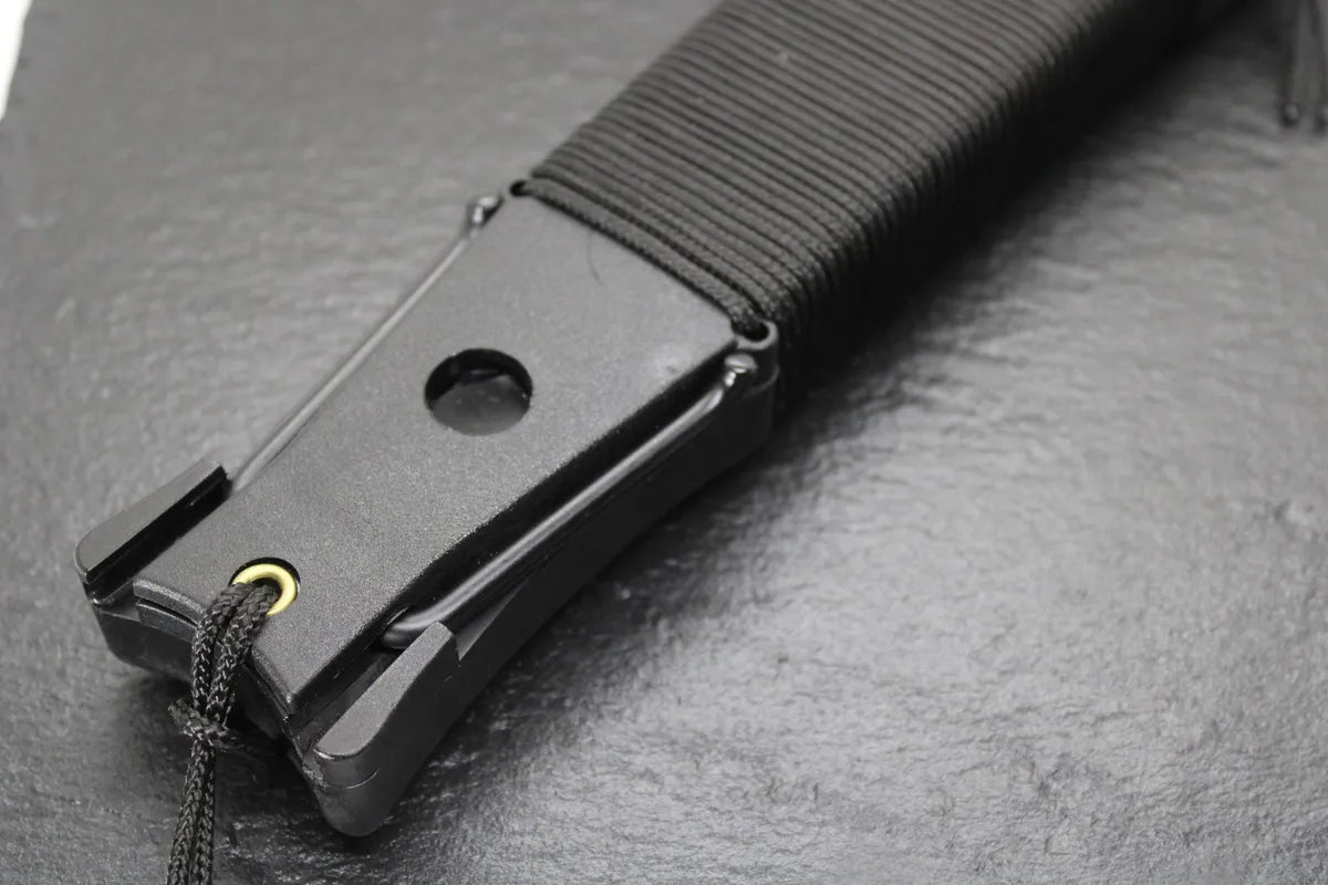 Cuchillo Tactico De Supervivencia Camping Cauchera Brujula Negro