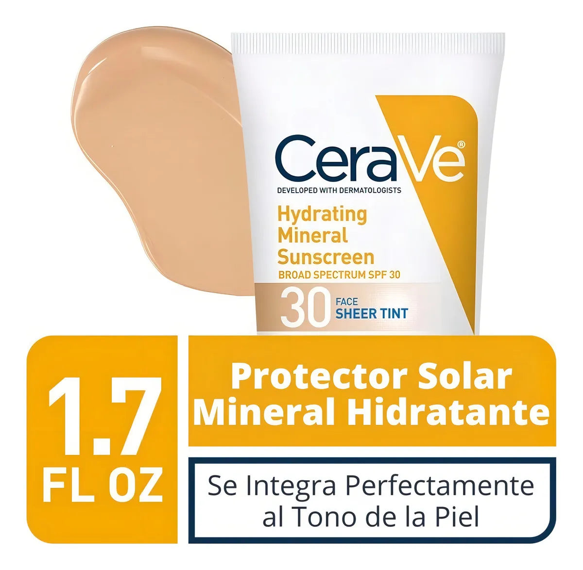 Cerave Protector Solar Tintado Con Spf - Ml A $1600