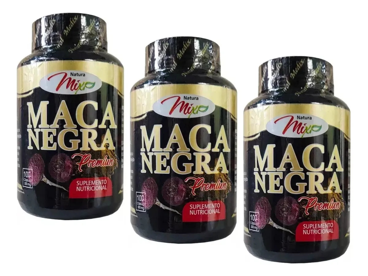 Maca Negra Premium X3 + Regalo Sin Sabor