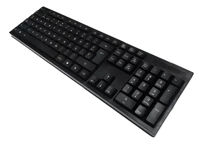 Combo Teclado En Español + Mouse Optico De Cable Usb Seisa Mouse Negro Teclado Negro