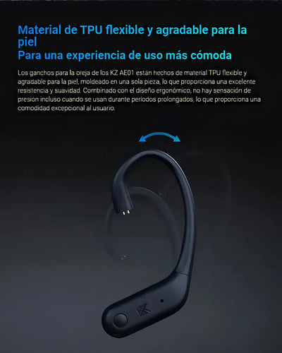 Modulo Kz Ae01 Gancho Inalámbricos Bluetooth 5.4 C Pin Color Negro Luz Negro