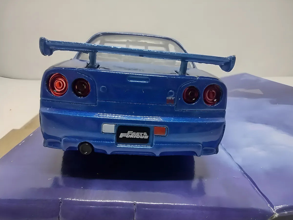 Brian´s Nissan Skyline Gt-r Rápido Y Furioso 1:32 Jada Color Azul Rey