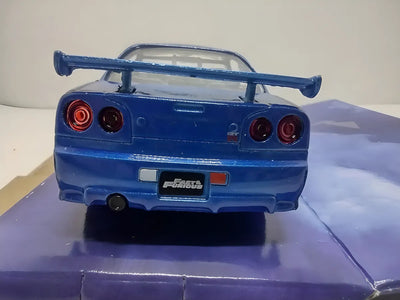 Brian´s Nissan Skyline Gt-r Rápido Y Furioso 1:32 Jada Color Azul Rey