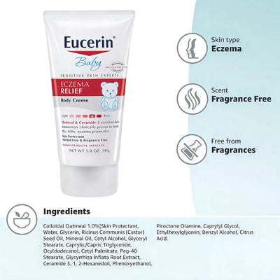 Eucerin Baby Crema Corporal Alivio Piel Eczema Bebe