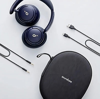 Auriculares supraaurales Anker Soundcore Life Q30 de alta resolución ANC, color azul