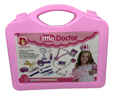 Maletín Médico Best Doctor Doctor Set Rosa Juego de Rol 14 Piezas
