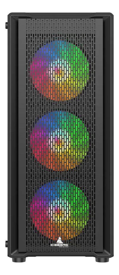 Gabinete Gamer Iceberg Flow C Negro 6 Fans Argb