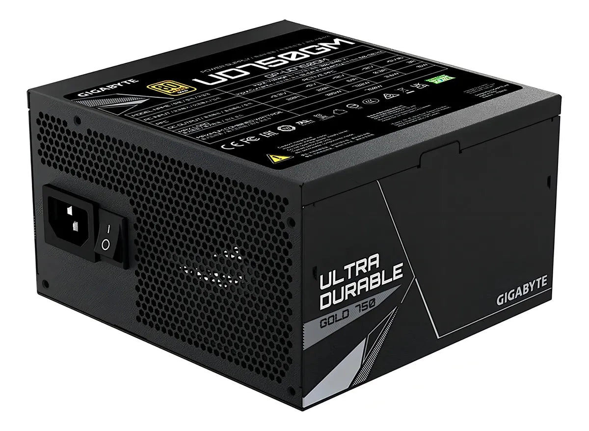 Fuente de poder para PC Gigabyte Gp-Ud750gm 750W negra