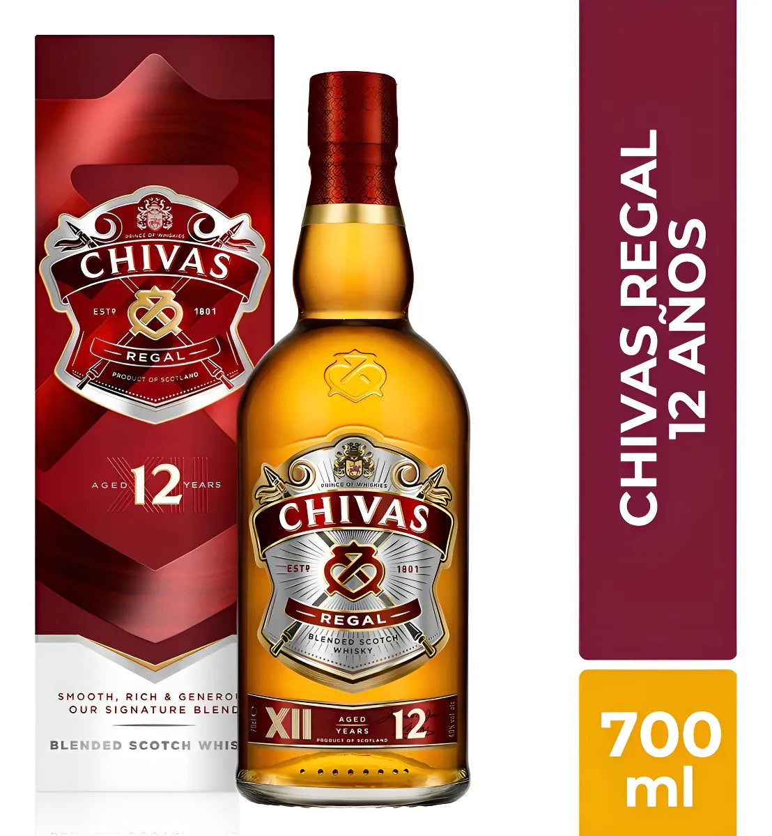 Whisky Chivas Regal 12 años Escocia