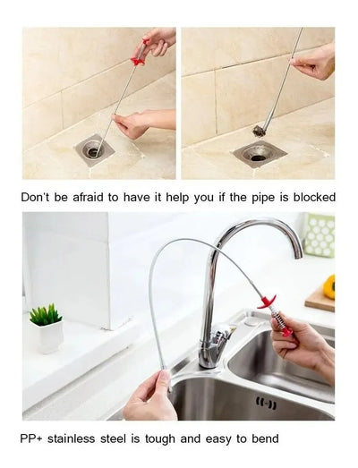 Sonda Destapa Cañería 85cm Lavamanos, Baños, Tinas, Duchas