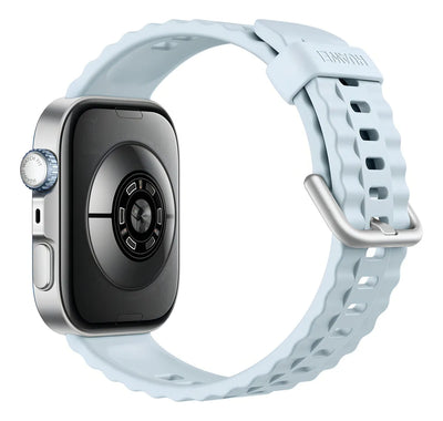 Smartwatch Huawei Watch Fit 4 Pro Azul Caja Gris Malla Azul claro Bisel Negro Diseño de la malla Fluoroelastómero